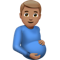 Pregnant Man- Medium Skin Tone emoji on Apple
